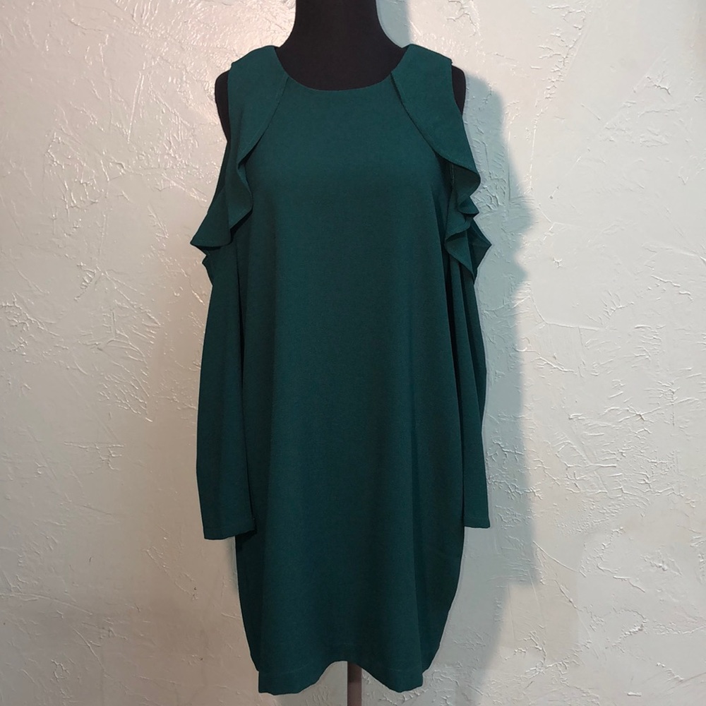 Green midi dress